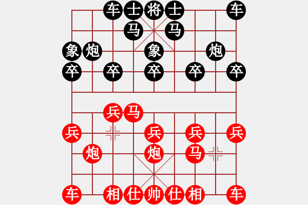 象棋棋譜圖片：雙拐馬2（野馬收韁） - 步數(shù)：10 