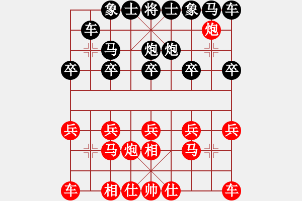 象棋棋譜圖片：朱長青(1段)-勝-象棋巴底洞(4段) - 步數(shù)：10 