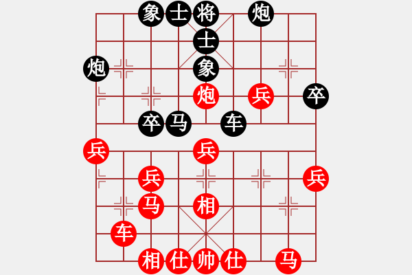 象棋棋譜圖片：棋童二(月將)-勝-獨(dú)自上華山(7段) - 步數(shù)：40 