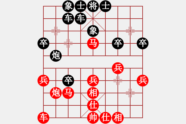 象棋棋譜圖片：癮大棋臭(3段)-負(fù)-記憶(1段) - 步數(shù)：30 