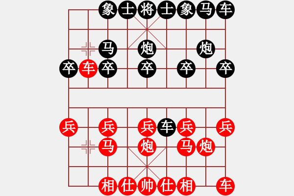 象棋棋譜圖片：灑脫[1090635769] -VS- 橫才俊儒[292832991] - 步數(shù)：10 