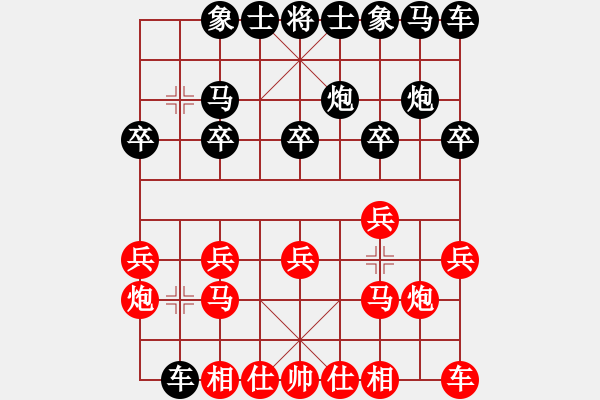 象棋棋譜圖片：2012年“西部京閩茶城杯”迎新春象棋公開賽第10輪內蒙古楊旭先勝河北武震 - 步數(shù)：10 