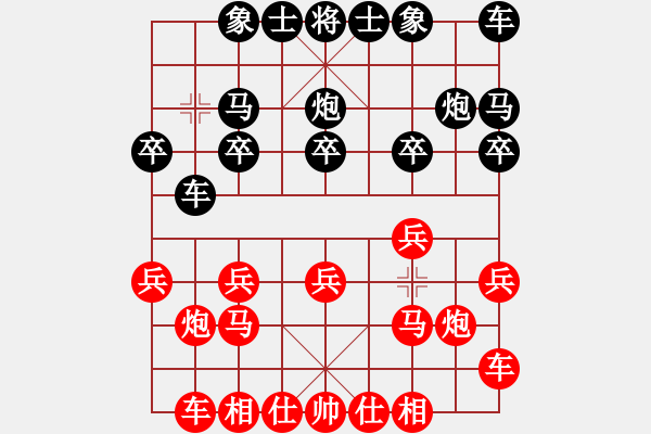 象棋棋譜圖片：血?dú)⒕哿x堂(5段)-和-于幼華(3段) - 步數(shù)：10 