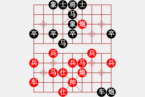 象棋棋譜圖片：陜北酒狼(8段)-勝-弈林殺手(8段) - 步數(shù)：40 