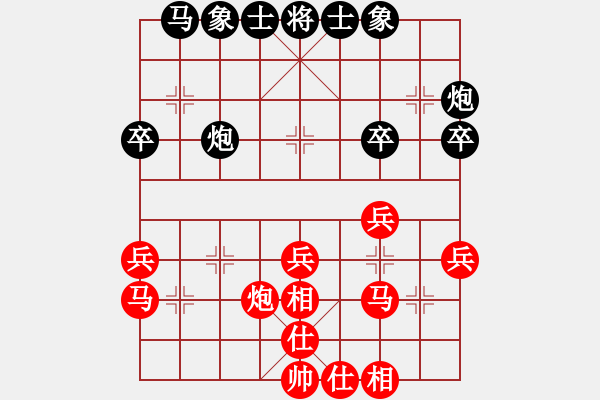 象棋棋譜圖片：杭州市棋類(lèi)協(xié)會(huì)隊(duì) 張玄弈 勝 云南省棋牌運(yùn)動(dòng)管理中心隊(duì) 豐文琪 - 步數(shù)：40 