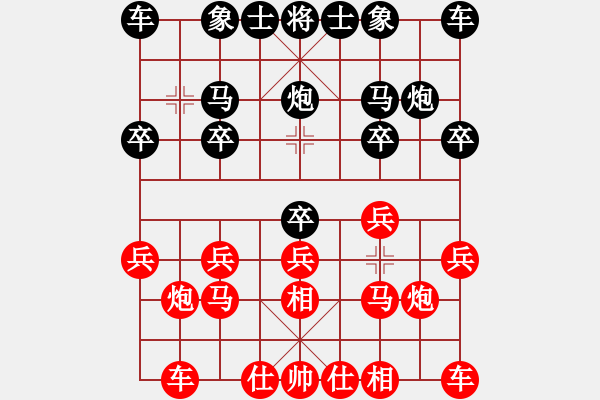 象棋棋譜圖片：qinyiqiang 和 老虎 - 步數(shù)：10 