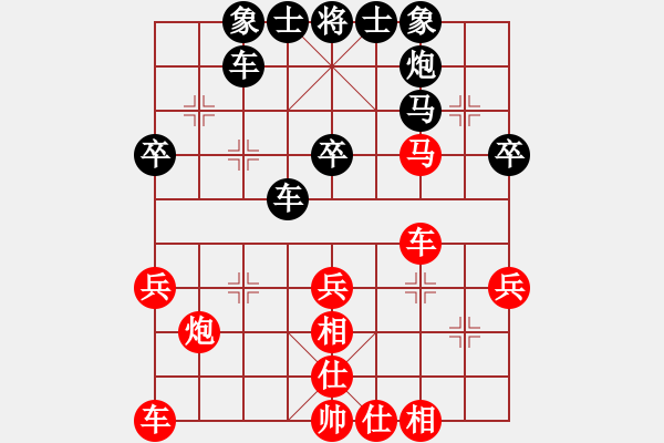 象棋棋譜圖片：天津 韓大勇 和 甘肅 王維杰 - 步數：36 