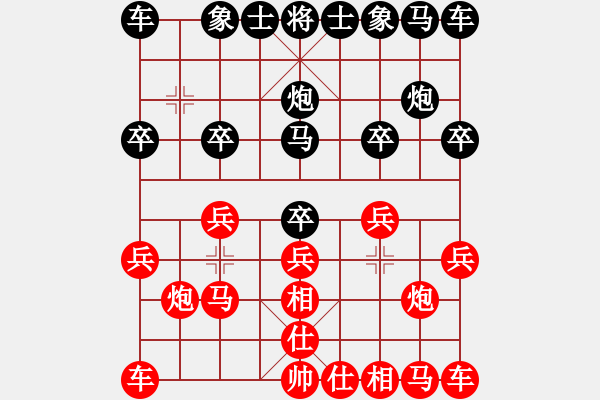 象棋棋譜圖片：負分太后 魚[紅] -VS- 愛已停機[黑](3) - 步數(shù)：10 