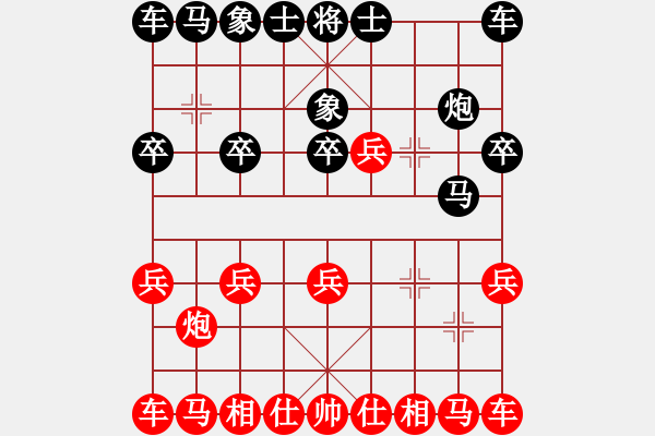 象棋棋譜圖片：達(dá)莫桑狼[1776334010] -VS- 棋林雨[973003112] - 步數(shù)：10 