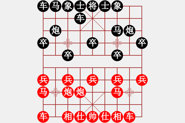 象棋棋譜圖片：星月快刀(日帥)-和-水色紅顏(月將) - 步數(shù)：10 