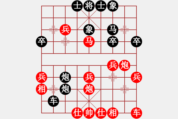 象棋棋譜圖片：弈林論道(2段)-負(fù)-無上真人(9級) - 步數(shù)：30 