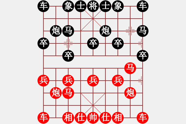 象棋棋譜圖片：YAKOO[475500918] -VS- 開心就好[20829362] - 步數(shù)：10 