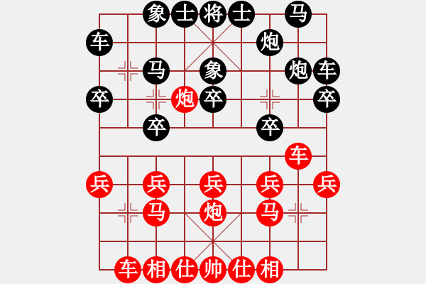 象棋棋譜圖片：殺宋江(1段)-負(fù)-賀大俠(3段) - 步數(shù)：20 