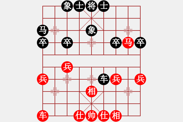 象棋棋譜圖片：云飛揚(yáng)(3段)-負(fù)-真牛(2段) - 步數(shù)：40 