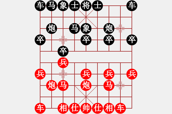 象棋棋譜圖片：揚揚[543083368] -VS- 順利[1768088055] - 步數(shù)：10 