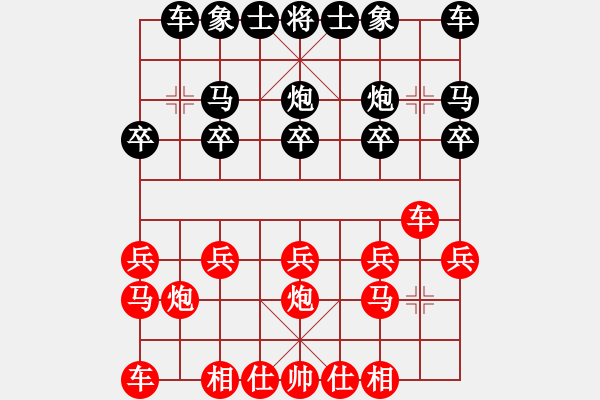 象棋棋譜圖片：橫才俊儒[292832991] -VS- 真實[124379145] - 步數(shù)：10 