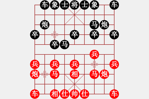 象棋棋譜圖片：bbboy002[紅] -VS- 湖南8歲小女孩愛下棋[黑] - 步數(shù)：10 