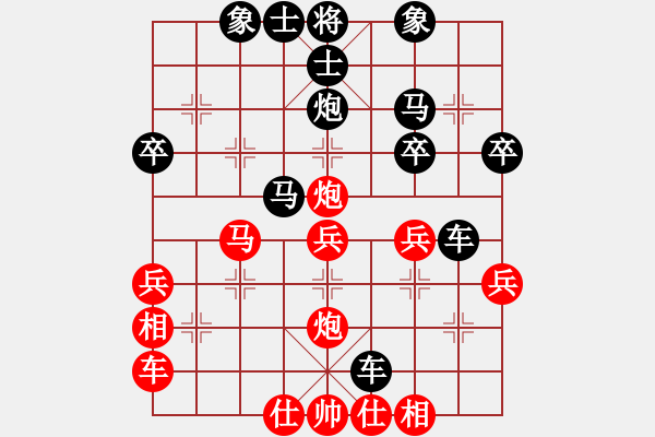 象棋棋譜圖片：天天象棋力評(píng)測太守棋狂先勝M(fèi)ing - 步數(shù)：30 