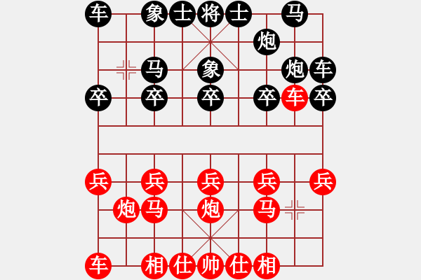 象棋棋譜圖片：行者必達[紅] -VS- 好人[黑] - 步數(shù)：10 