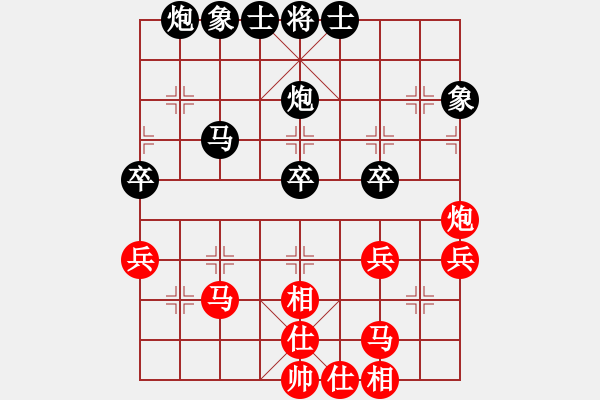 象棋棋譜圖片：第一輪 聶勝才 先和 朱長青 - 步數(shù)：40 