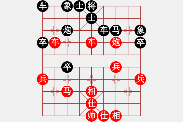 象棋棋譜圖片：貴州體育總會(huì) 李越川 勝 火車頭棋牌俱樂部 剛秋英 - 步數(shù)：40 