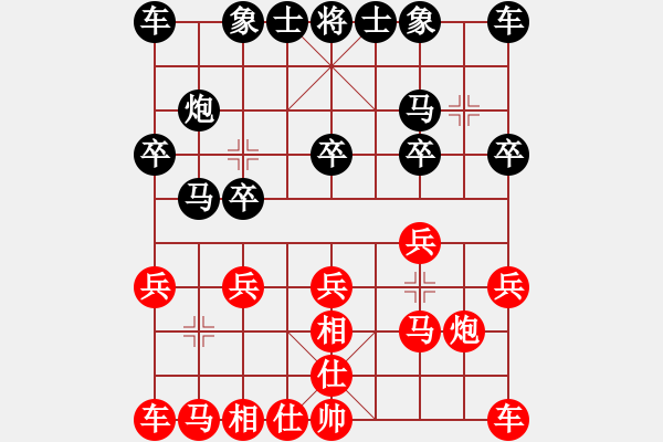 象棋棋譜圖片：范對(duì)苗該這樣下?。。。⊙a(bǔ)士是好棋并不慢 - 步數(shù)：10 