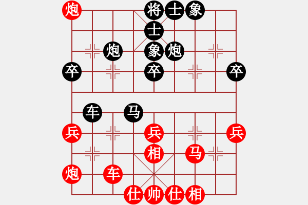 象棋棋譜圖片：1 - 步數(shù)：40 