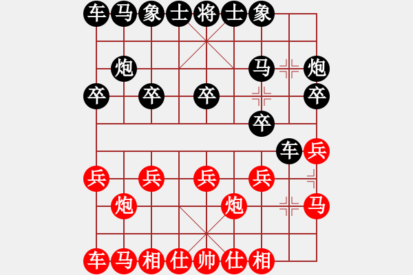 象棋棋譜圖片：趙軍先勝高翔 士角炮對(duì)起卒 - 步數(shù)：10 