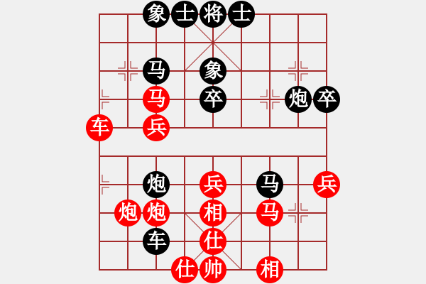 象棋棋譜圖片：伙夫軍(5段)-負(fù)-無(wú)法起名(7段) - 步數(shù)：40 