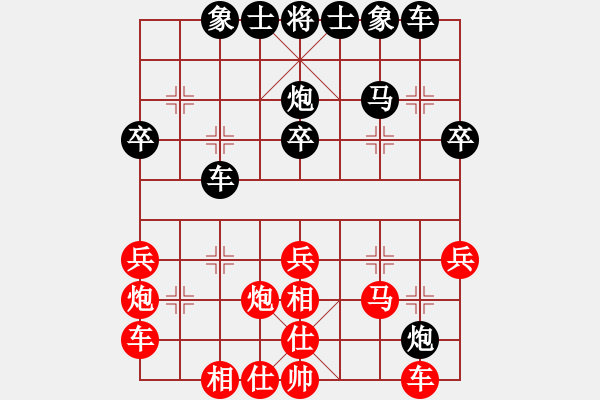 象棋棋譜圖片：laohuanga(9星)-和-絕世狂刀(風(fēng)魔) - 步數(shù)：30 