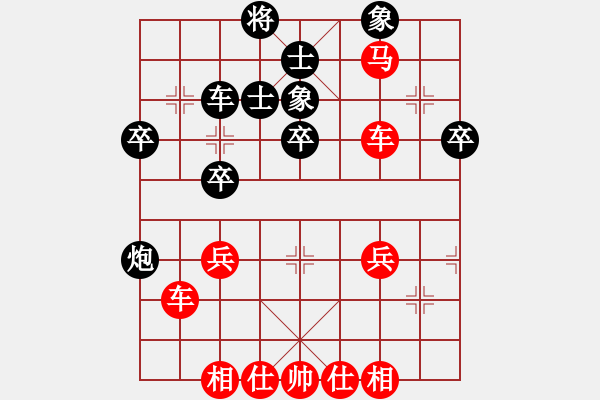 象棋棋譜圖片：搖滾詩(shī)人他爹 紅先負(fù) 廣西7C妹妹[讓二先] - 步數(shù)：40 