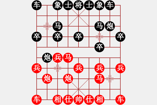 象棋棋譜圖片：濰衛(wèi)校甄(2星)-勝-天涯三省(9星) 2014年10月30日 18點(diǎn)9分 - 步數(shù)：10 