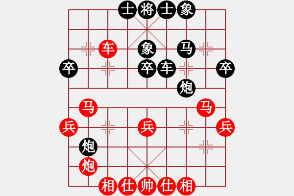 象棋棋譜圖片：永恒的承諾(業(yè)9–2)先勝天佑中華(業(yè)9–2)202211151857.pgn - 步數(shù)：40 