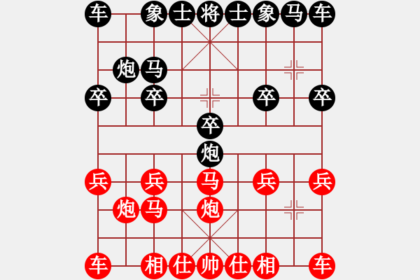 象棋棋谱图片：进三8平7刘明海k - 步数：10 