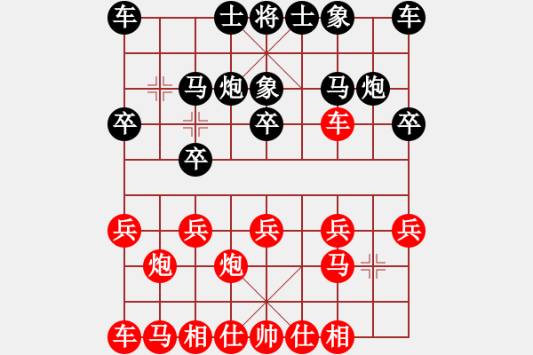 象棋棋譜圖片：哥老[紅] -VS- napoluan[黑]10.04.2716： - 步數(shù)：10 