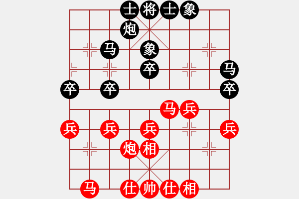 象棋棋譜圖片：哥老[紅] -VS- napoluan[黑]10.04.2716： - 步數(shù)：30 