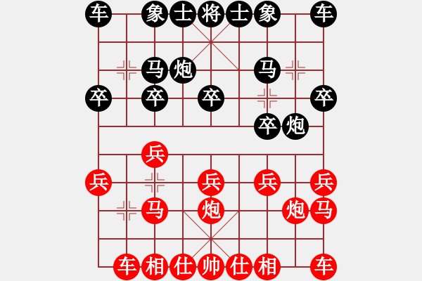 象棋棋譜圖片：歐文[紅] -VS- 邊緣人生[黑] - 步數(shù)：10 