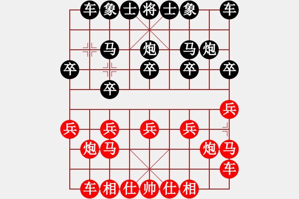 象棋棋譜圖片：絕地反擊對小菜鳥.xqf - 步數(shù)：10 