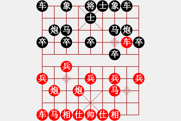 象棋棋譜圖片：A60 過宮炮局 - 步數(shù)：10 