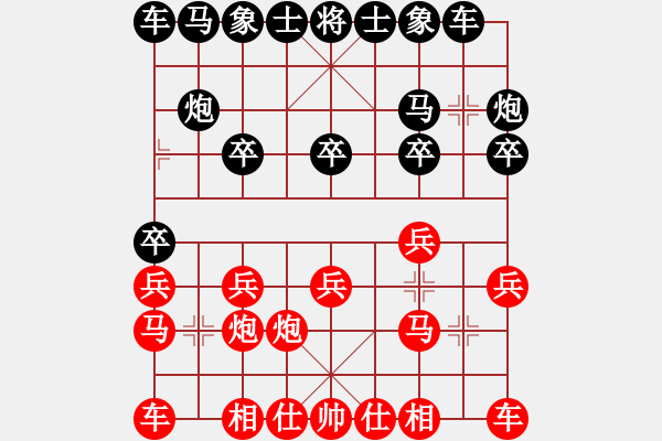 象棋棋谱图片：yujiaozil(7段)-负-啊棋迷(8段) - 步数：10 