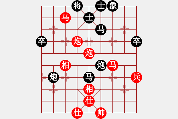 象棋棋譜圖片：14.弈童班主【8-2】（先勝）群【8-1】（D31.中炮進(jìn)三兵對(duì)左炮封車轉(zhuǎn)列炮） - 步數(shù)：70 