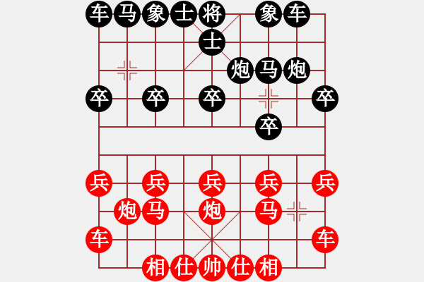 象棋棋譜圖片：橫才俊儒[292832991] -VS- J[826088192] - 步數(shù)：10 