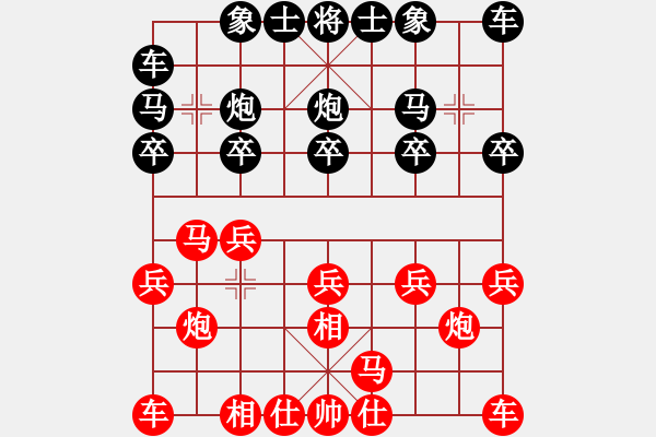 象棋棋譜圖片：寶貝好好(8段)-勝-風(fēng)和日麗(1段) - 步數(shù)：10 