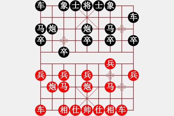 象棋棋谱图片：孔祥瑞 和 刘屹浩 - 步数：10 