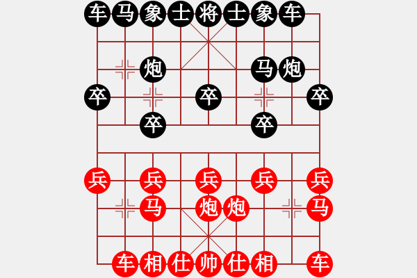 象棋棋譜圖片：何鵬先勝大水魚 - 步數(shù)：10 