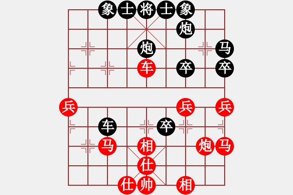 象棋棋譜圖片：印度尼西亞象棋總會(huì) Thonkman 勝 澳門象棋總會(huì) 陳焯匡 - 步數(shù)：40 