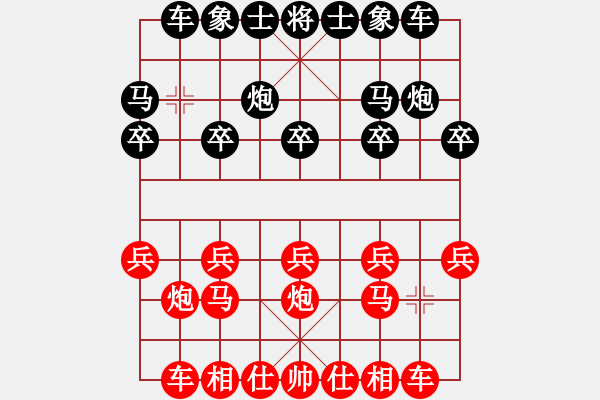 象棋棋譜圖片：中炮對(duì)右反宮馬（業(yè)四升業(yè)五評(píng)測(cè)對(duì)局）我先勝 - 步數(shù)：10 