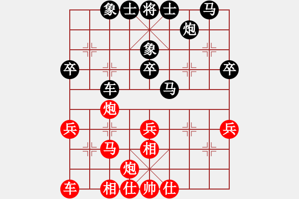 象棋棋譜圖片：護(hù)校棋師(6段)-負(fù)-同昌許老五(7段) - 步數(shù)：40 