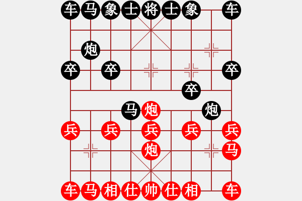 象棋棋譜圖片：江山[1261690225] -VS- 宇納[381430157] - 步數(shù)：10 