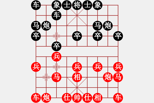 象棋棋譜圖片：無錫侯振榮先負常熟席振華 - 步數(shù)：10 